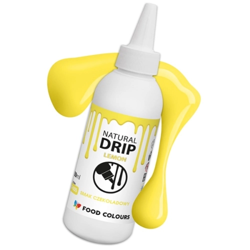 Polewa Czekoladowa Drip Sos Na Tort Deser Monoporcje ŻÓŁTY 100ml